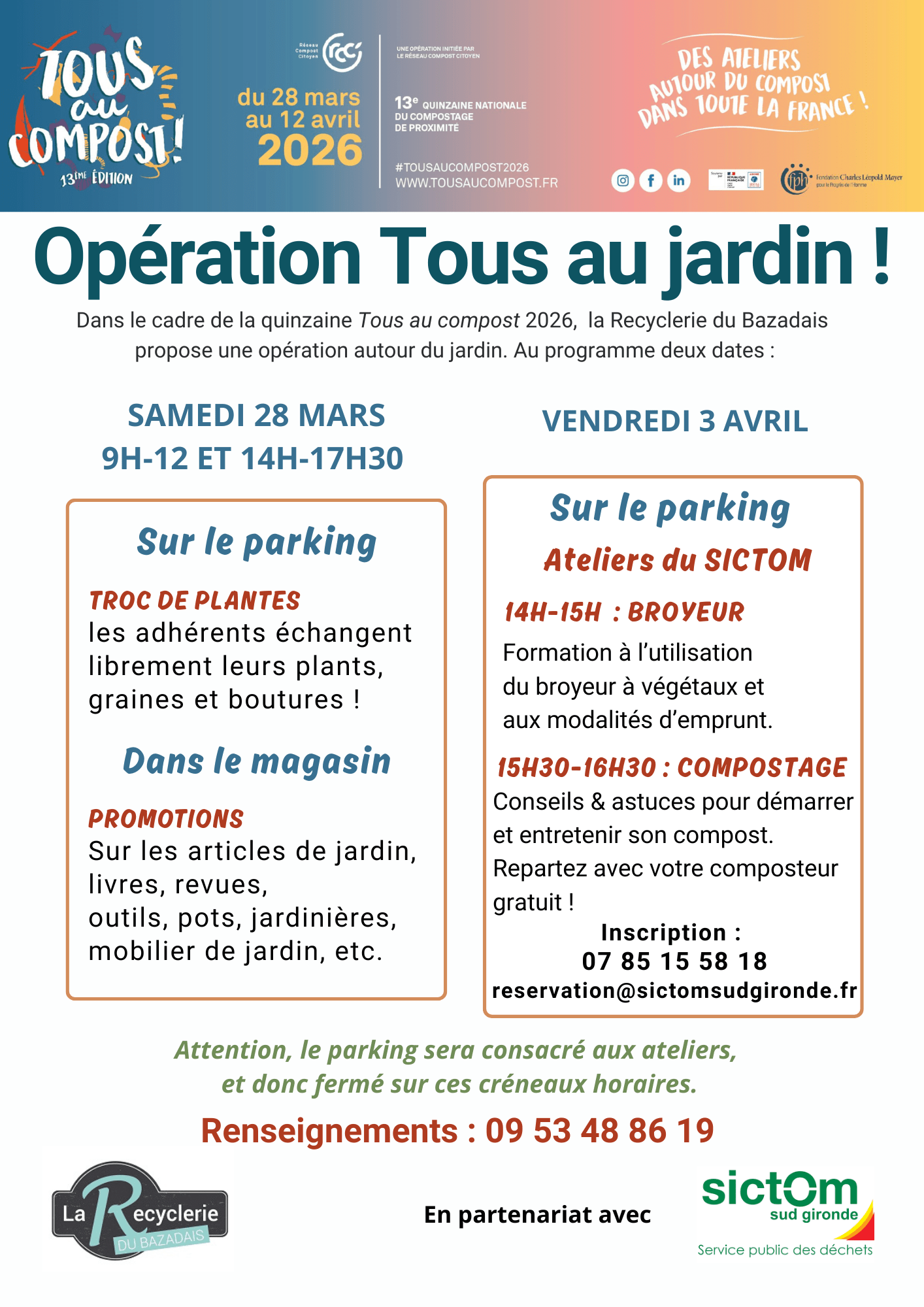 Opération Tous au jardin : Journée 1