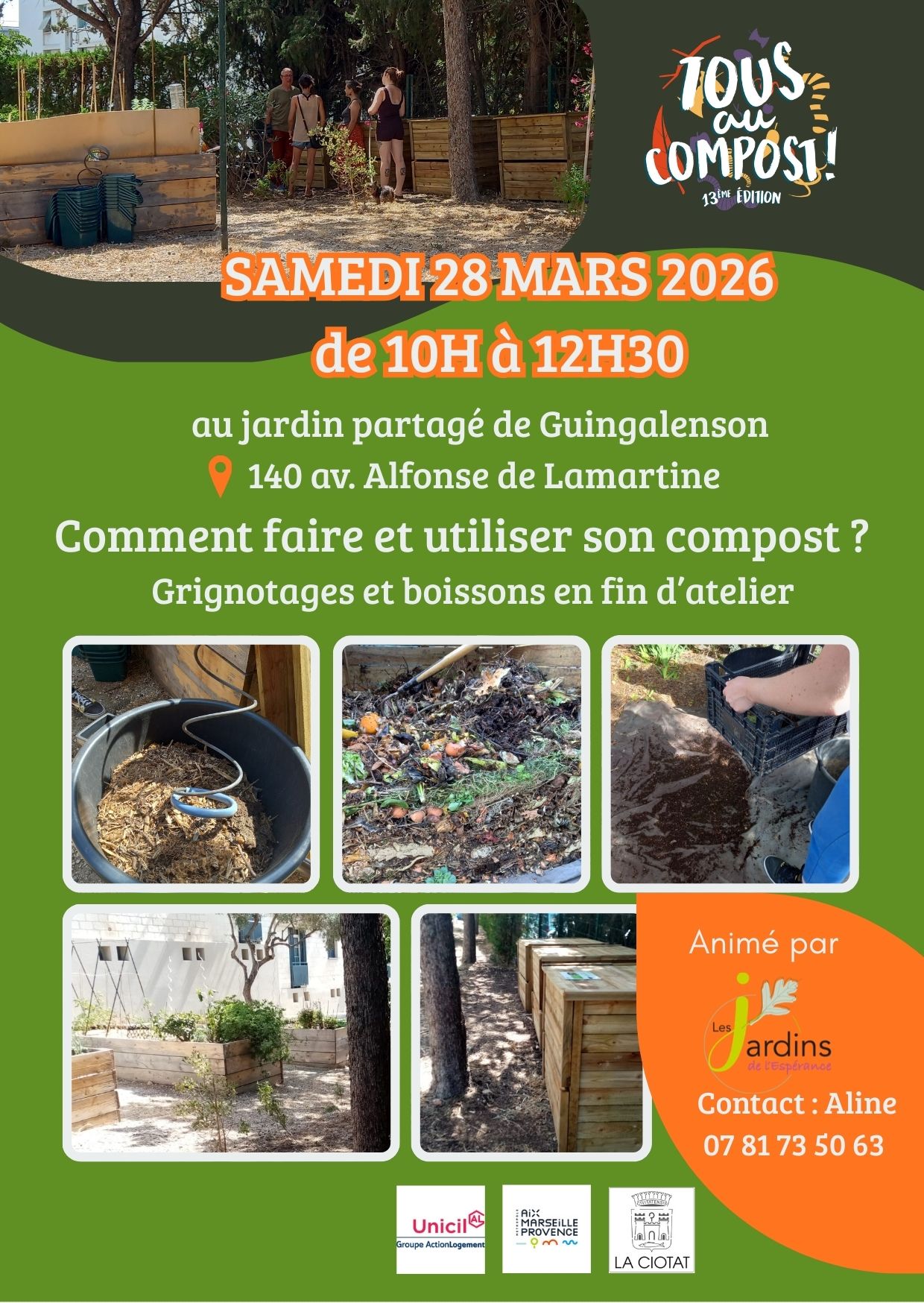Tous au compost ! Au jardin partagé du Guingalenson – La Ciotat