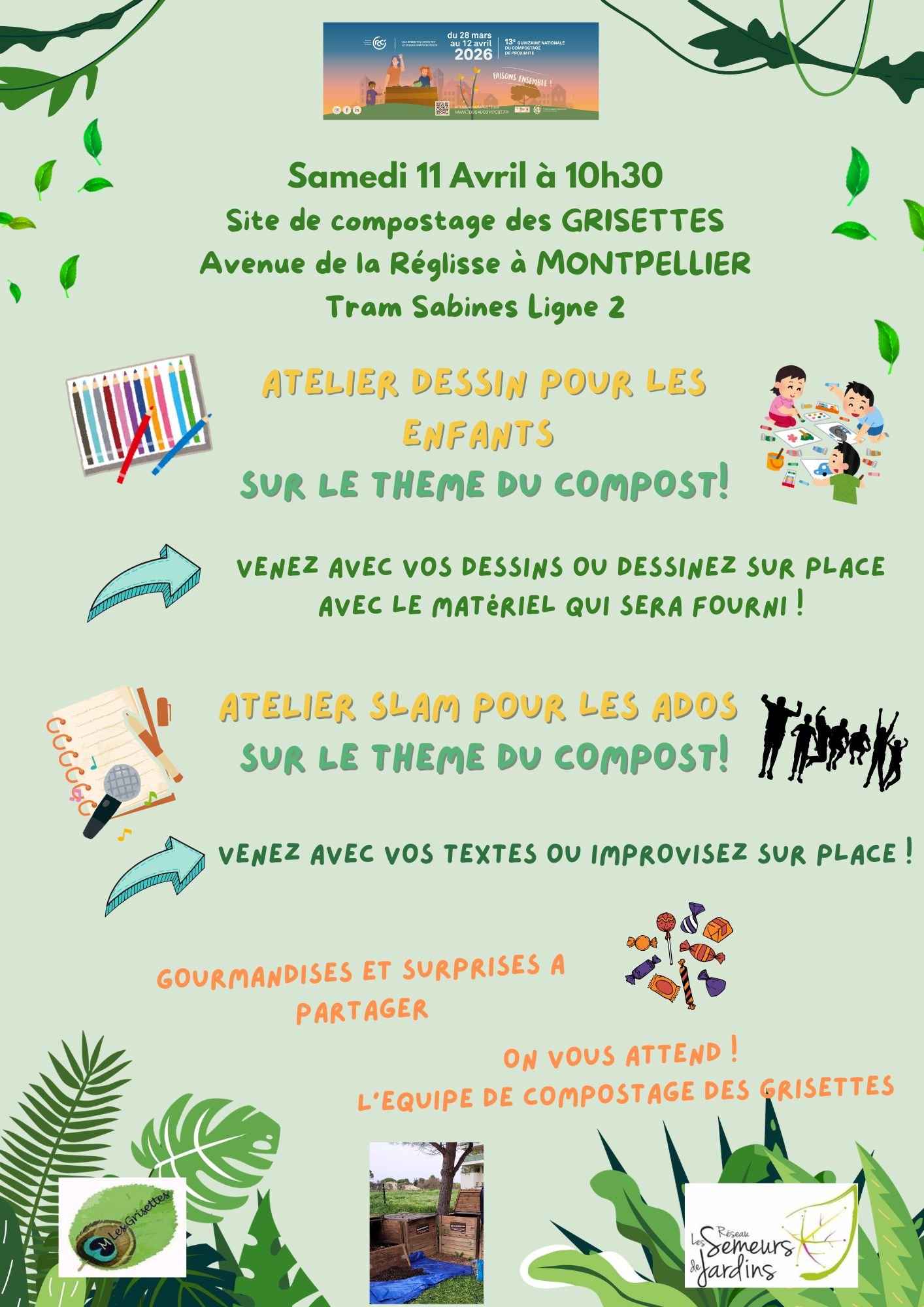 Tous au compost aux Grisettes !
