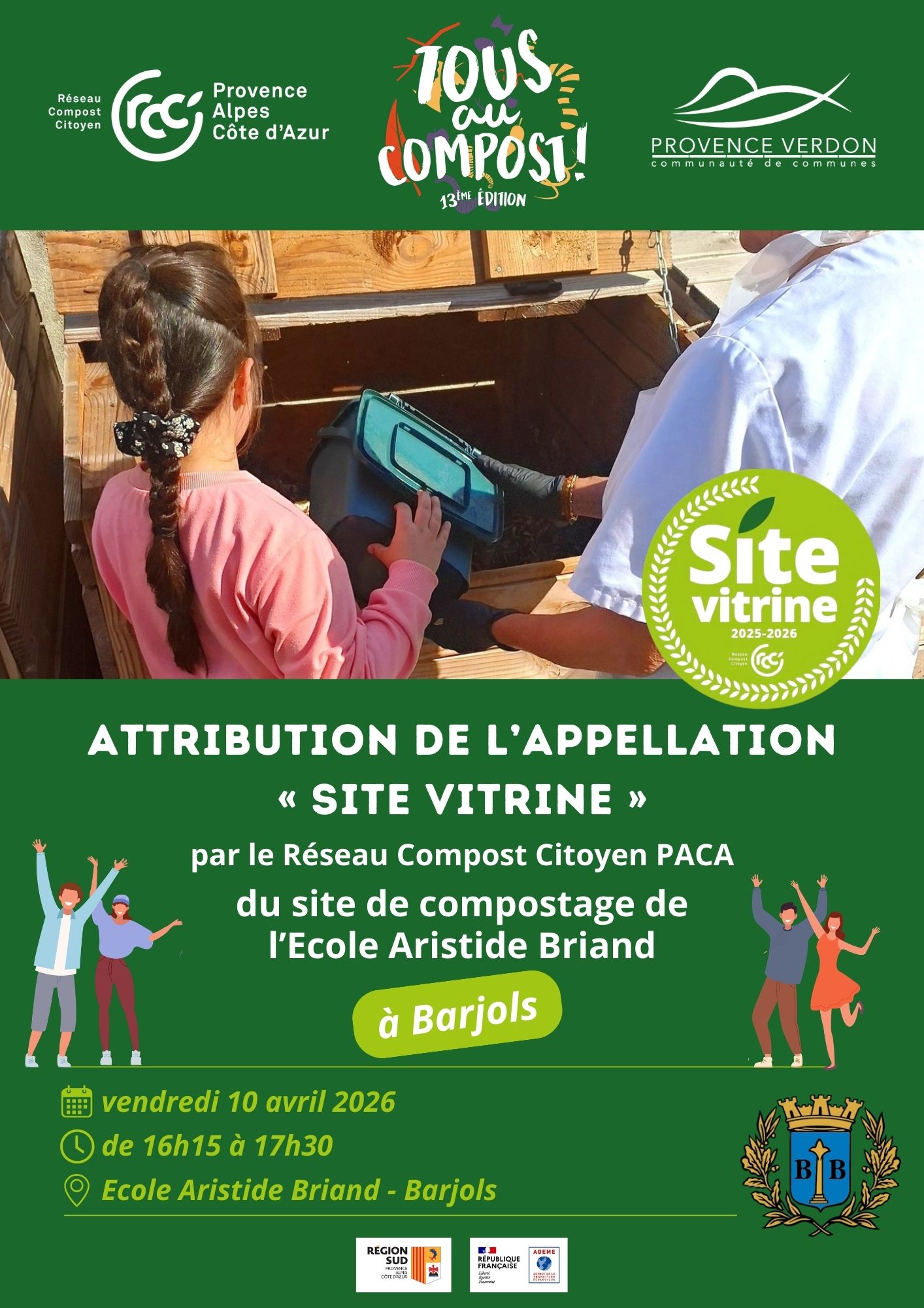 Labellisation de site Vitrine – Ecole Aristide Briand à Barjols