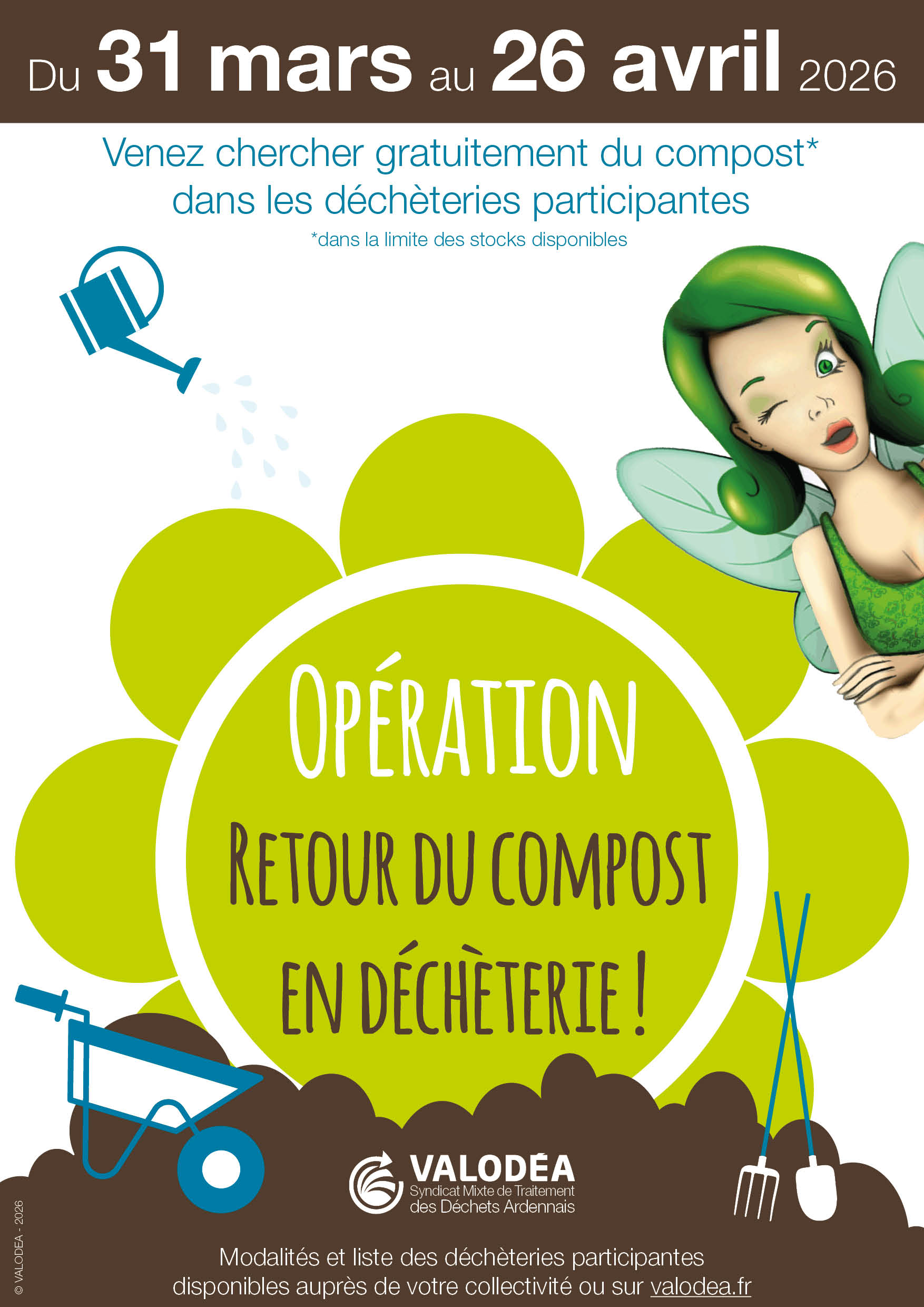 Opération retour du compost en déchèterie