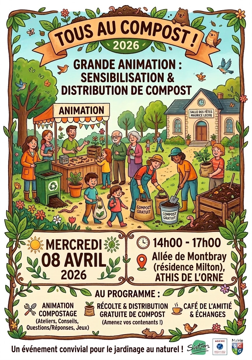 Récolte et distribution de compost tamisé