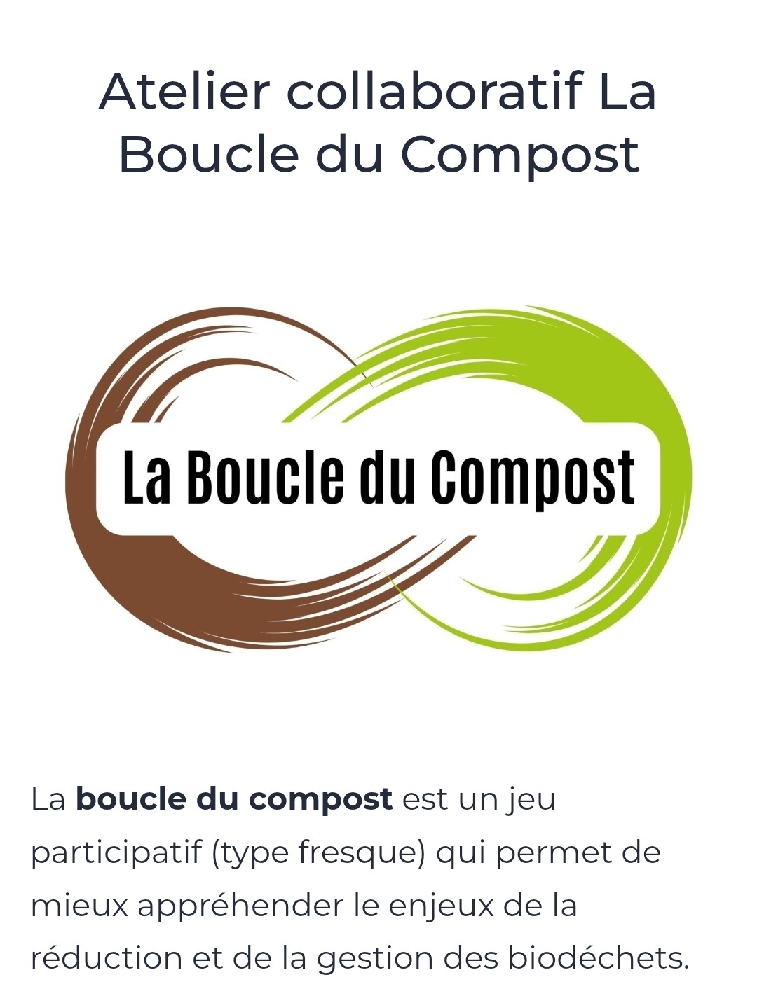 Atelier Boucle du compost