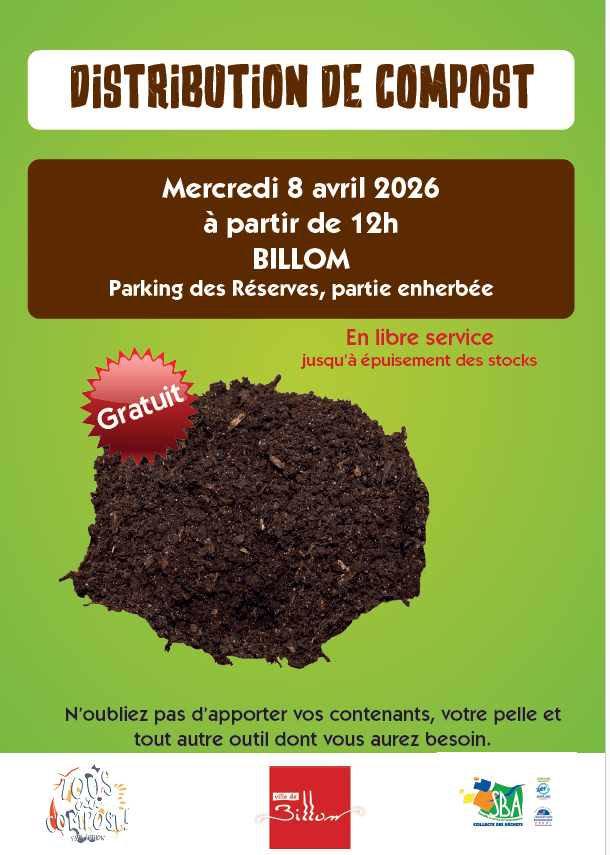 Distribution de compost Billom