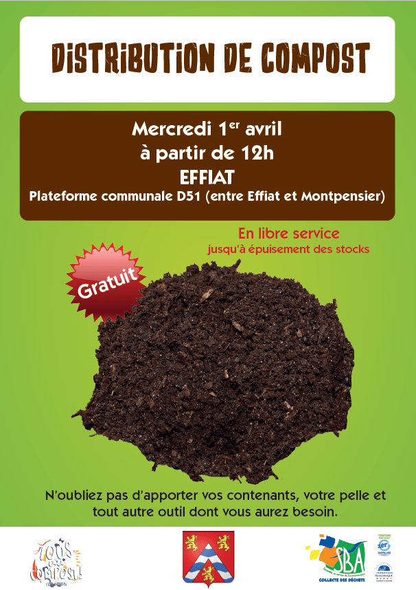 Distribution de compost Effiat