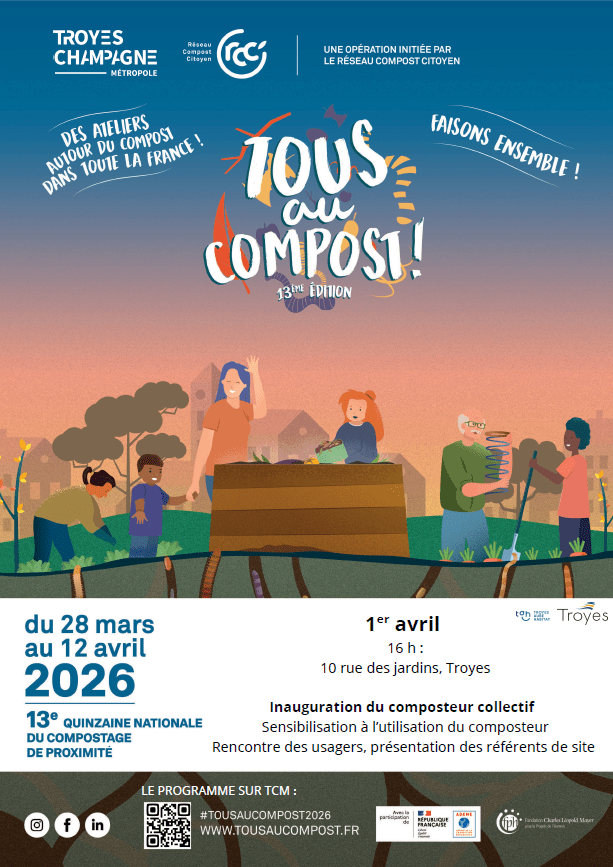 Inauguration des composteurs partagés de la résidence des Jardins