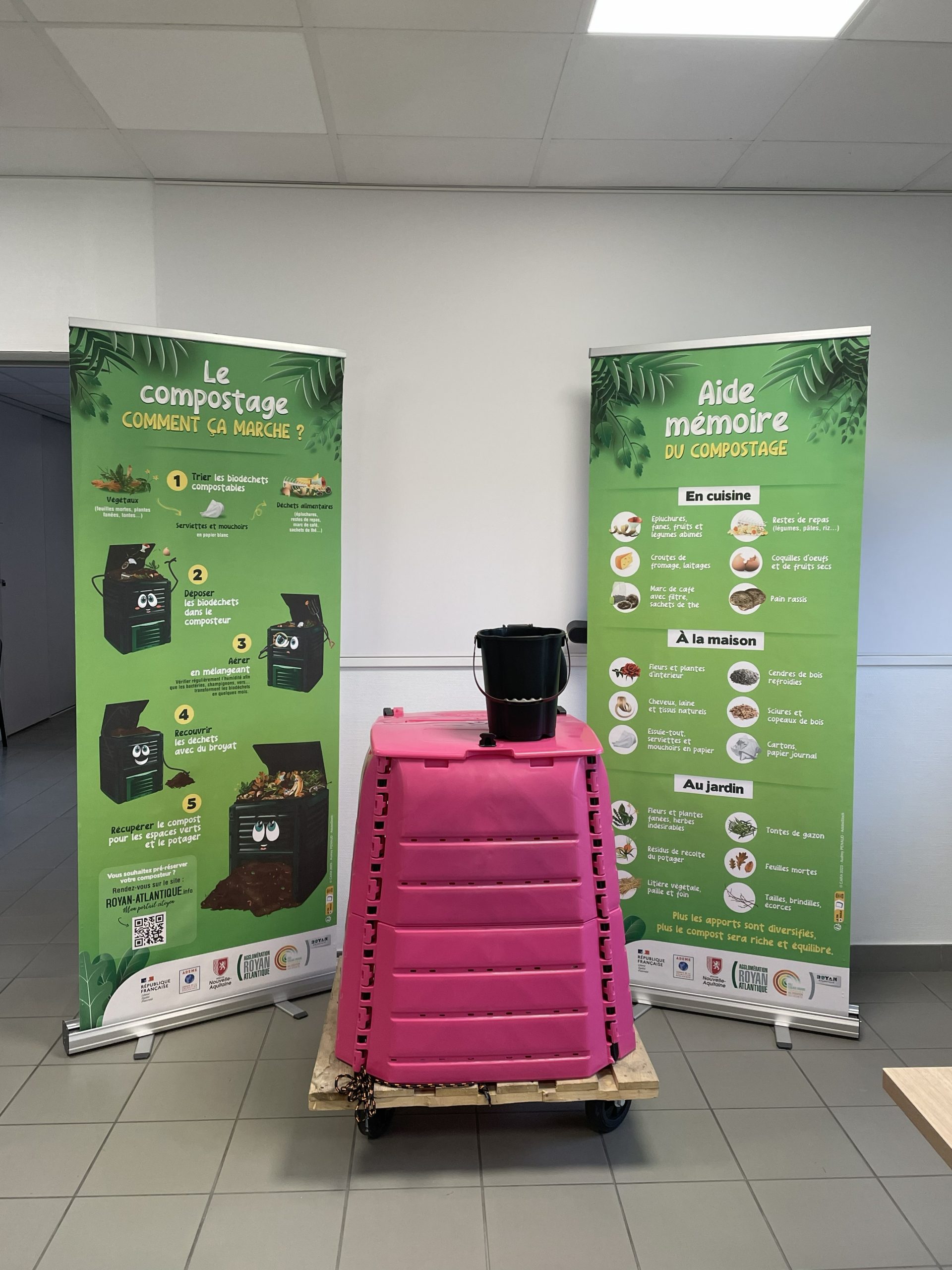 Sensibilisation au compostage et distribution de composteur et bioseau, sur inscription
