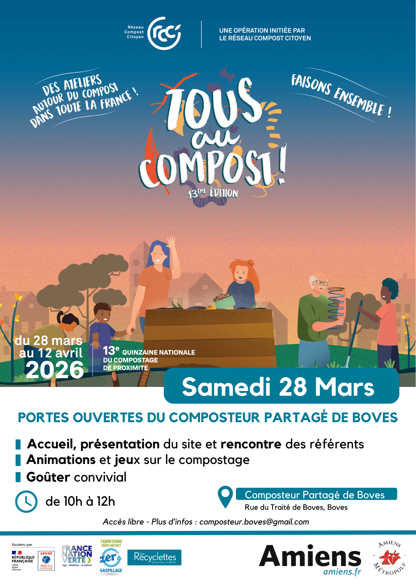 Portes ouvertes et animation au composteur de Boves