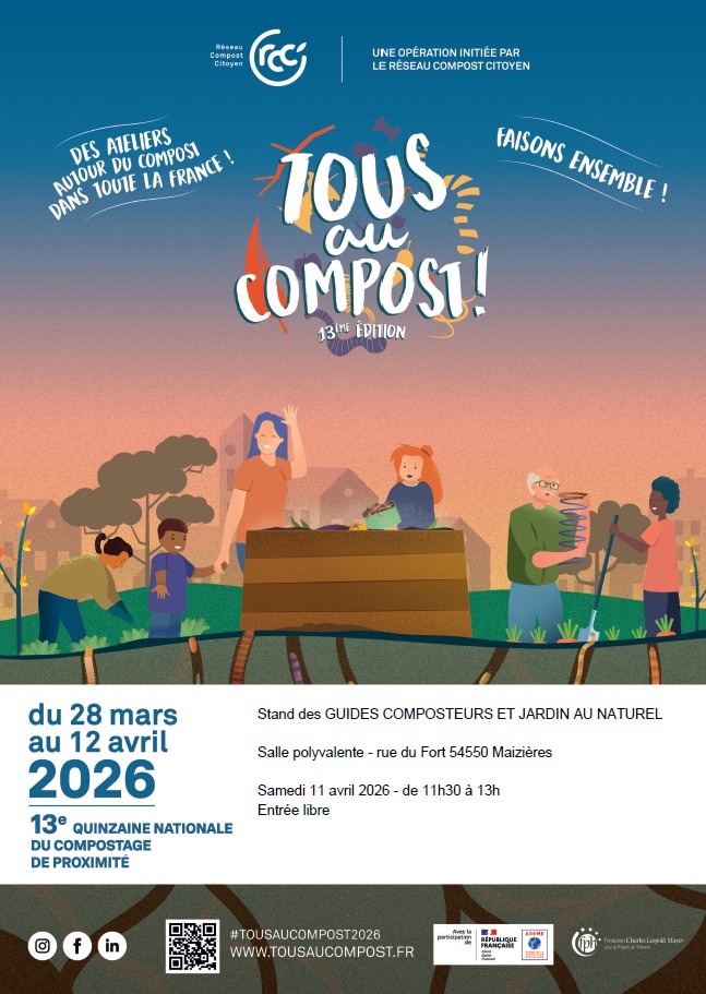 TOUS AU COMPOST à MAIZIERES – AVEC LES GUIDES COMPOSTEURS ET JARDIN AU NATUREL