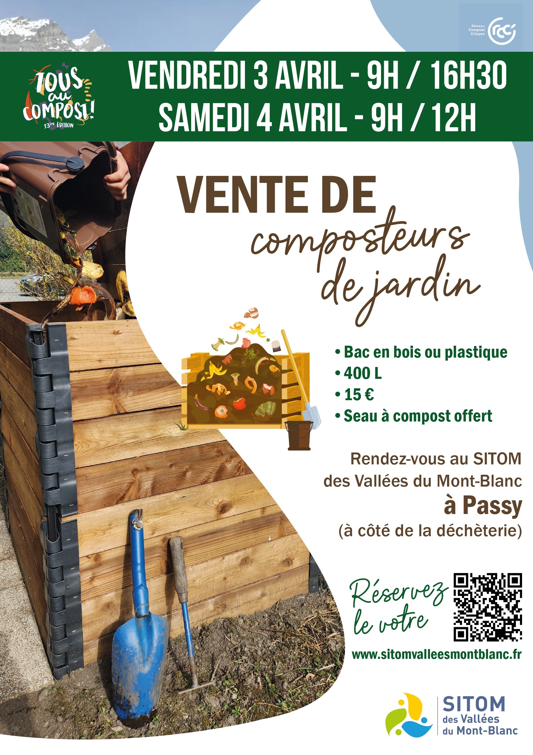Vente de composteurs individuels