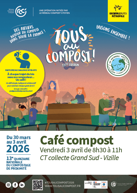 Café compost au C.E. collecte Grand Sud – GRENOBLE ALPES METROPOLE