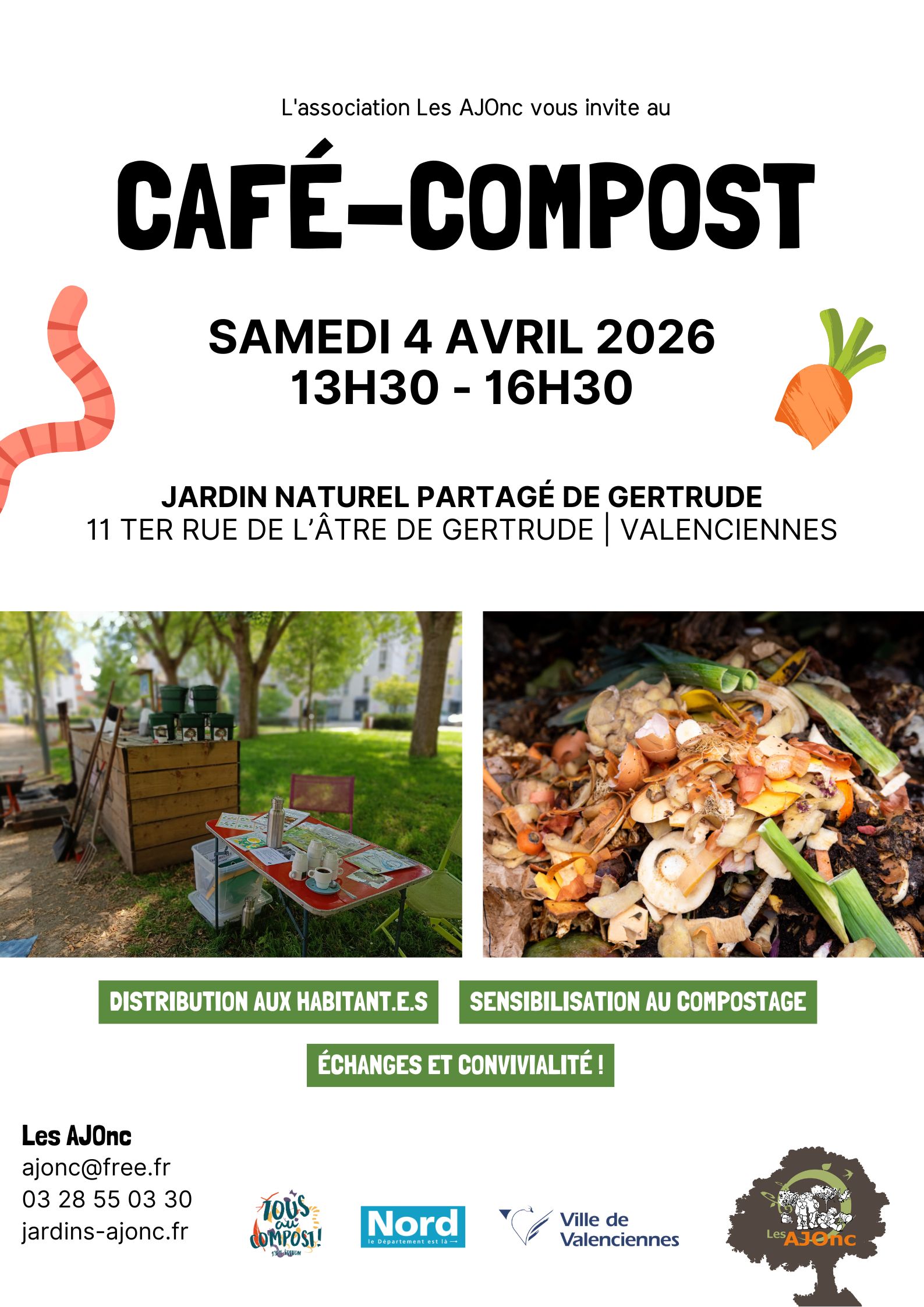 Café Compost – Jardin Gertrude, Valenciennes