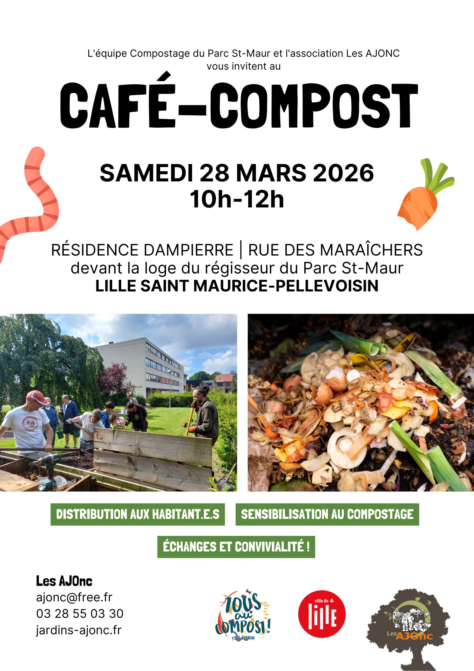 Café Compost Parc St Maur – Résidence Dampierre, Lille