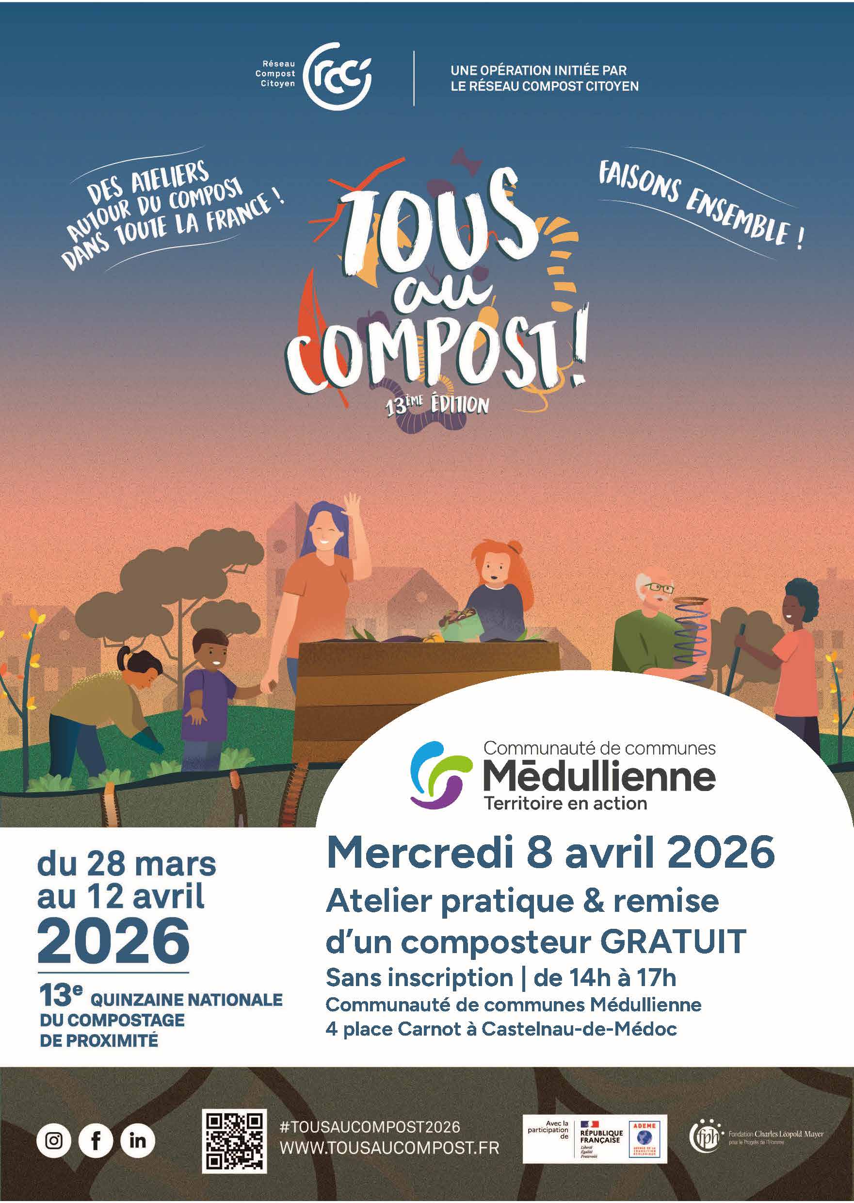 Atelier pratique et Remise d&rsquo;un composteur GRATUIT