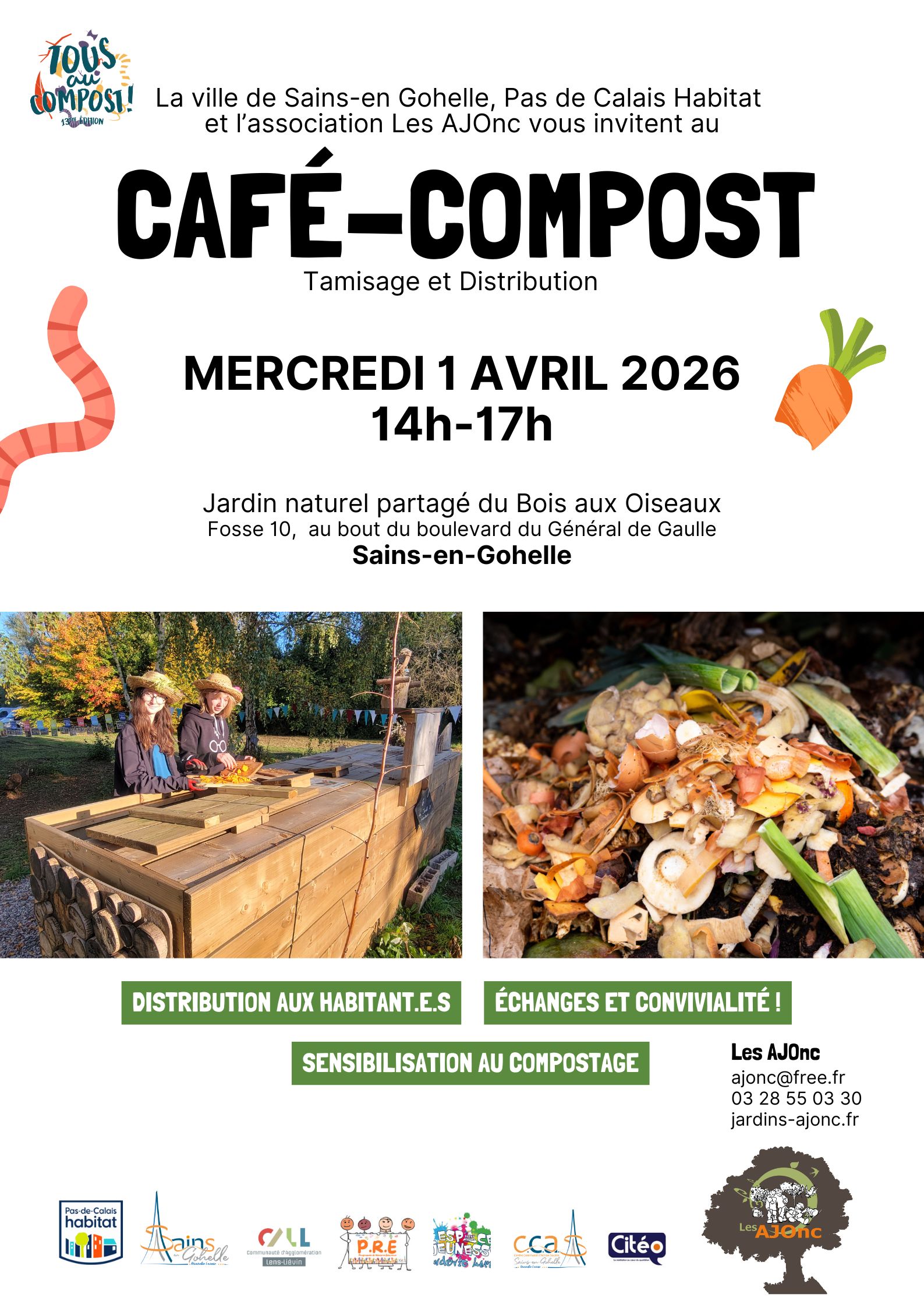 Café Compost – Bois aux oiseaux, Sains-en-Gohelle