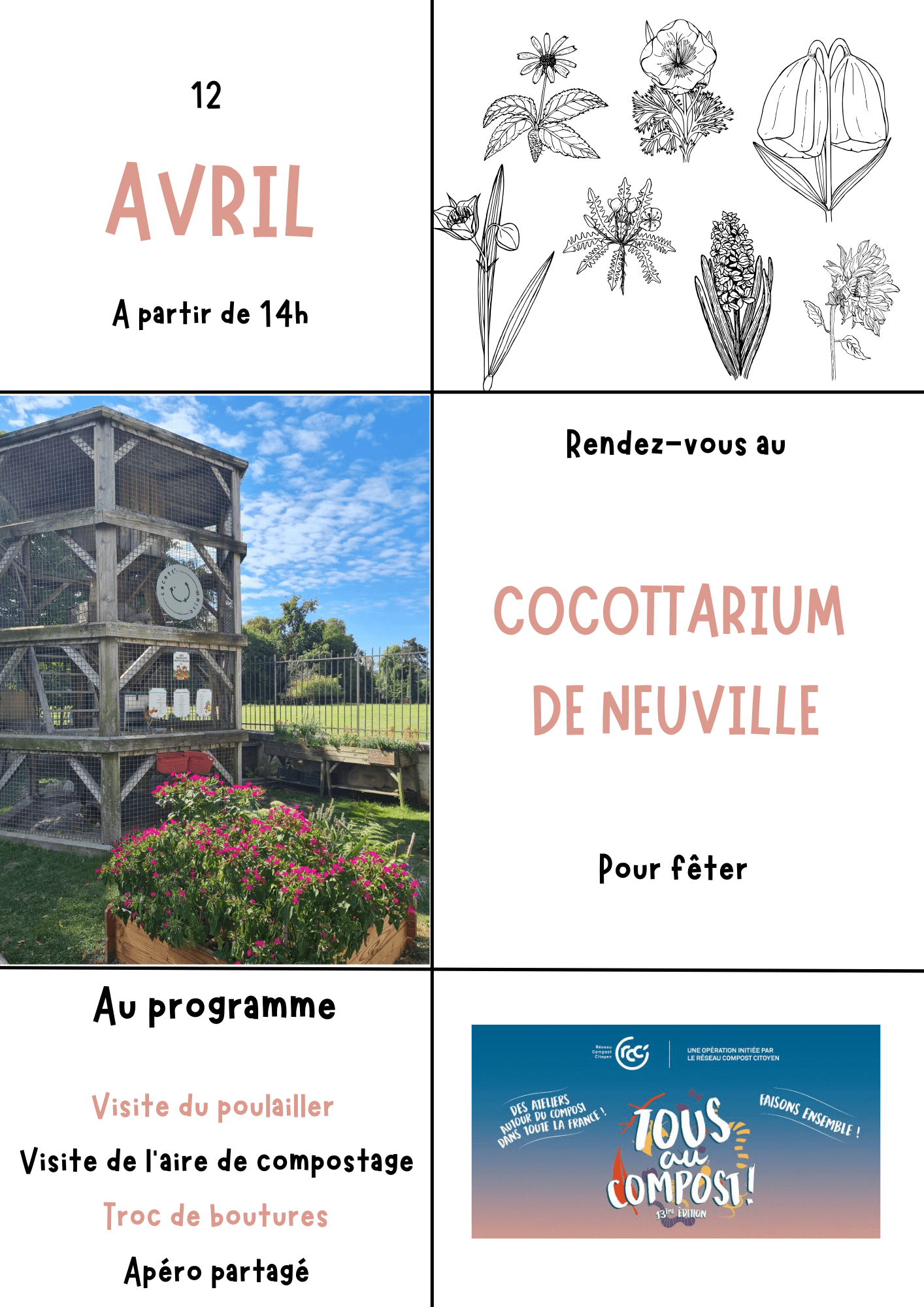 Troc de boutures au Cocottarium de Neuville