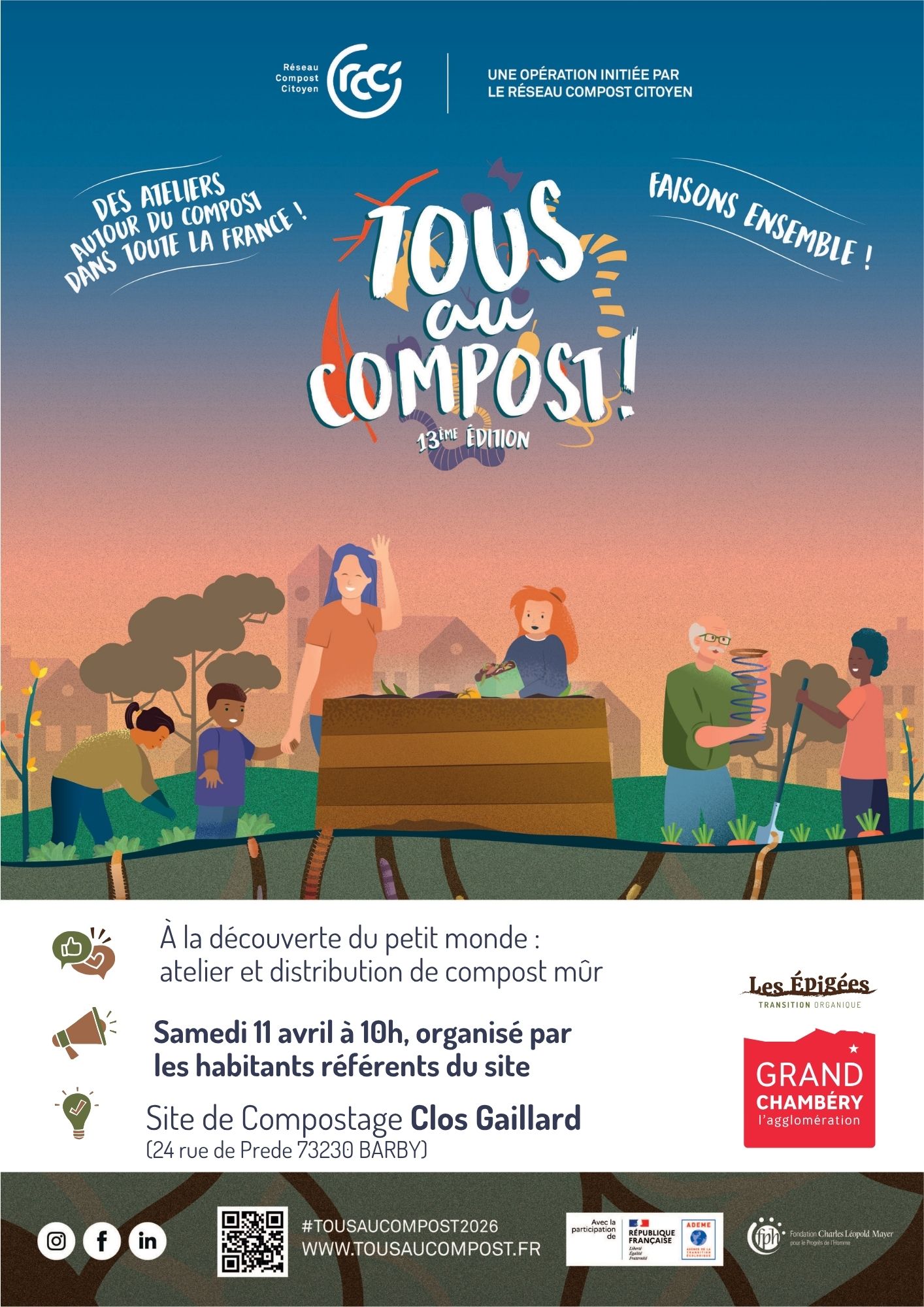 À la découverte du petit monde : atelier et distribution de compost mûr