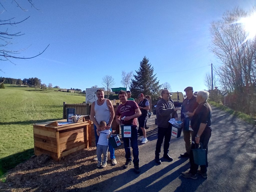 Inauguration site de compostage partagé à Saint-Romain-Lachalm (43)